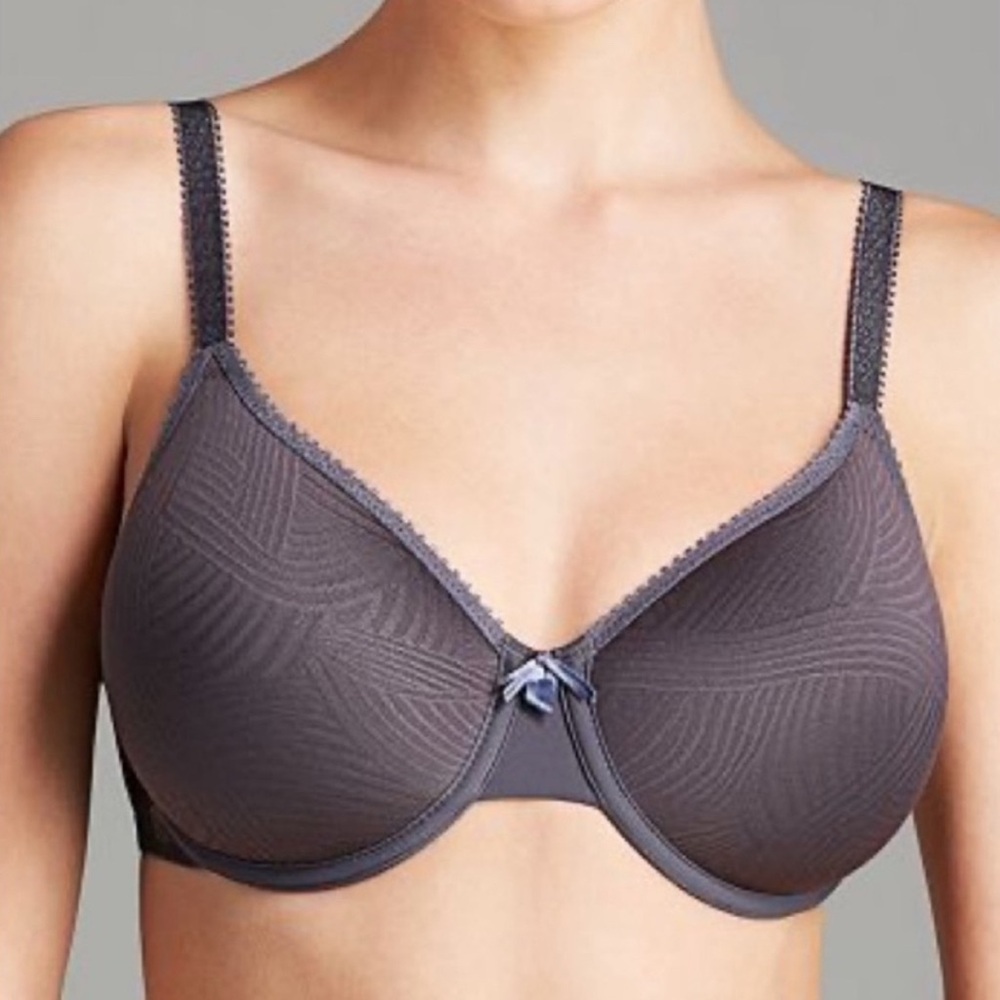 Wacoal Undercover Perfection Contour Spacer Grey Bra 853266 40DD NWT